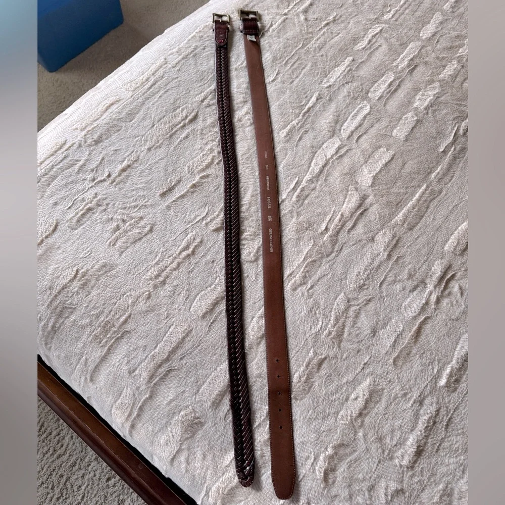 Men’s 2 Leather Belt Bundle